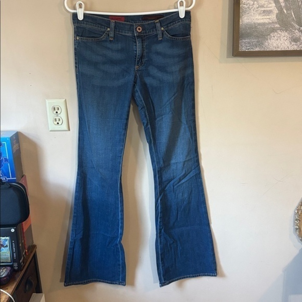 Anthro | Adriano Goldschmeid Distressed The Legend Low Rise Flare Size 26R